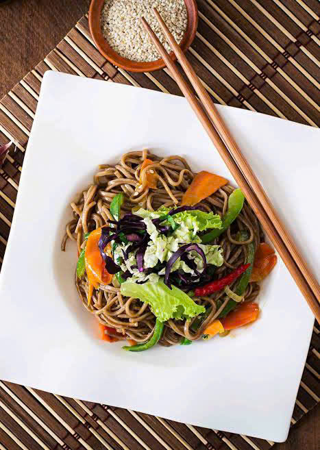 Mỳ Soba Xào rau Củ Chay