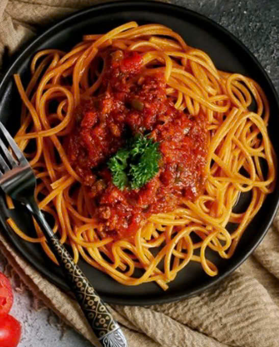 Mỳ Ý Sốt Cà Chua Chay