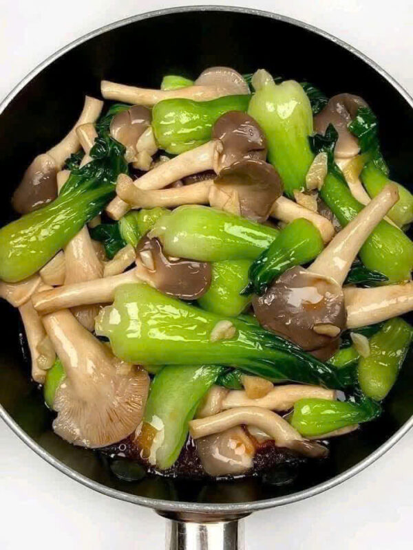 Cải Xào Nấm